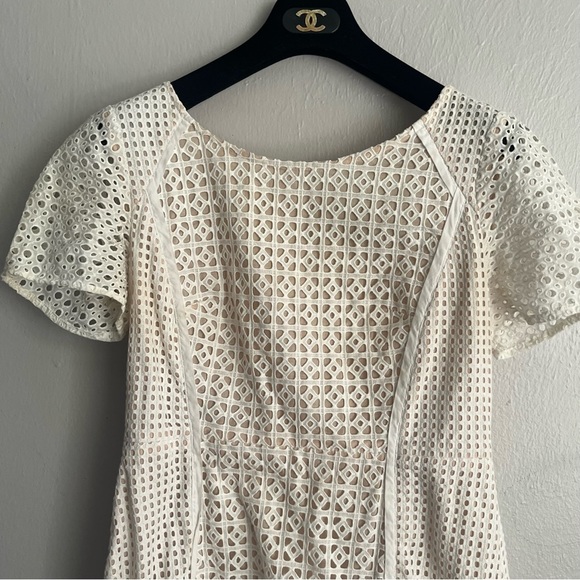 Anthropologie HD in Paris Georgia Eyelet Sheath Dress Size 8 - Picture 11 of 15